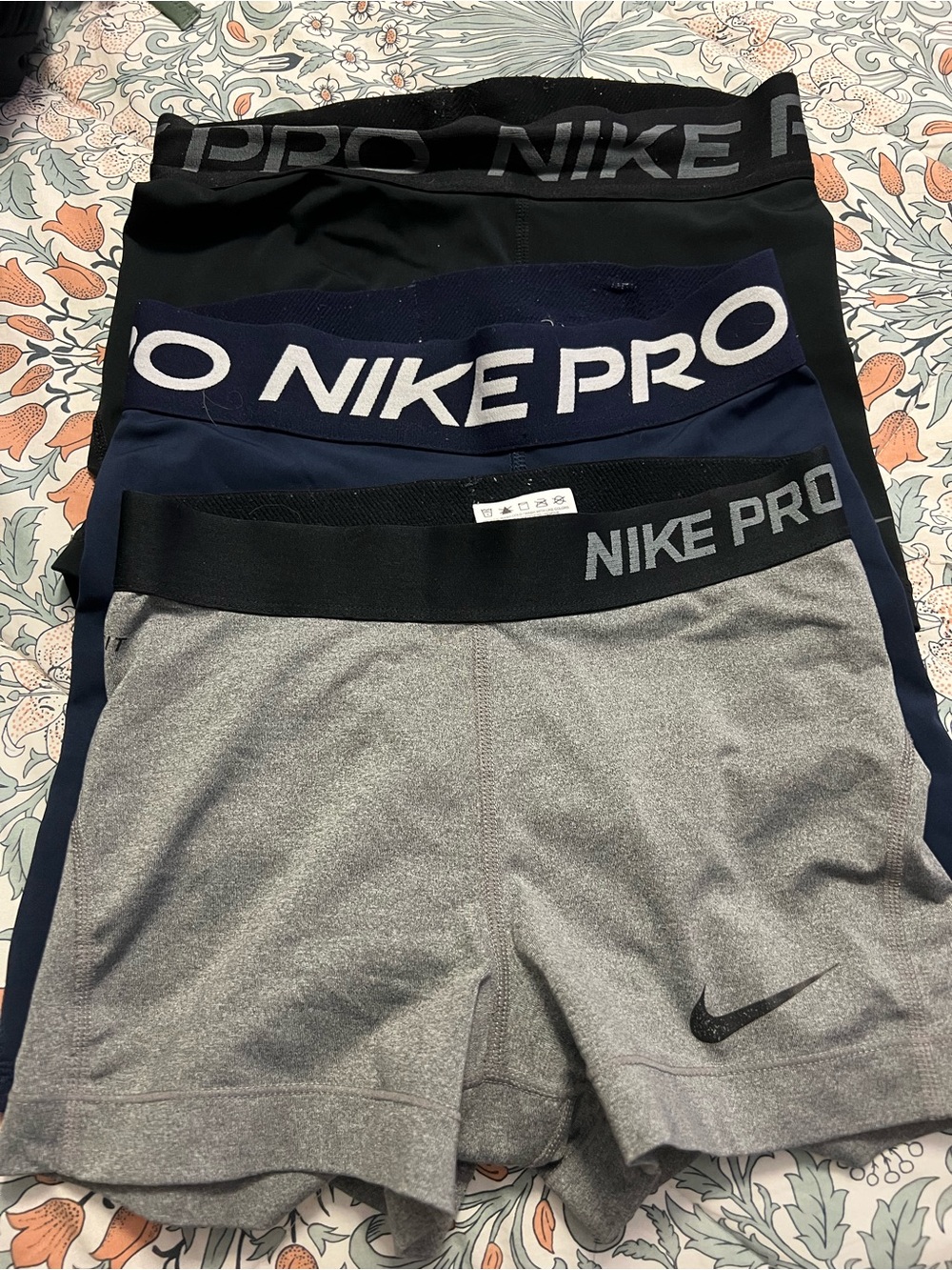 5-Pack Athletic Compression Shorts - 3 Nike Pro + 2 others